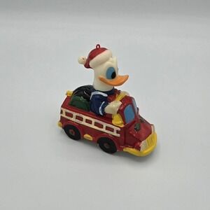 Vintage‎ Donald Duck Fire Truck Christmas Ornament